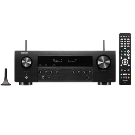 Denon - AVR-S760H (75W X 7) 7.2-Ch. with HEOS and Dolby Atmos 8K Ultra HD HDR Compatible AV Home Theater Receiver with Alexa - Black