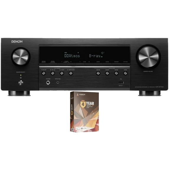 Denon AVR-S770H 7.2ch 8K Smart AV Receiver with Voice Control and DTS:X with 4 Year Amber Protection Plan (2023)