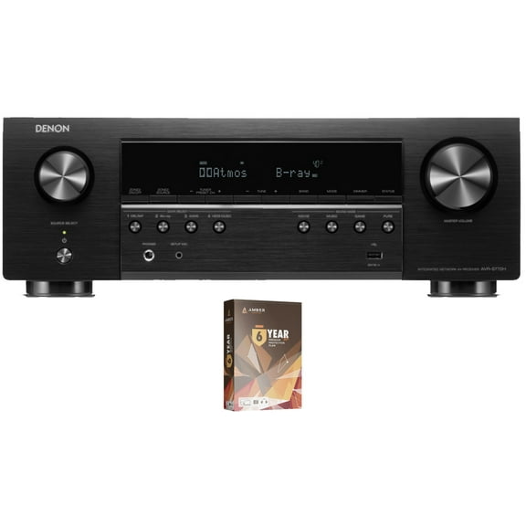 Denon AVR-S770H 7.2ch 8K Smart AV Receiver with Voice Control and DTS:X with 6 Year Amber Protection Plan (2023)
