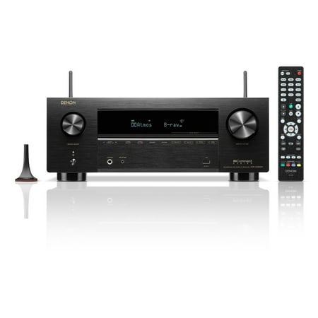 Denon - AVR-X2800H (95W X 7) 7.2-Ch. with HEOS and Dolby Atmos 8K Ultra HD HDR Compatible AV Home Theater Receiver with Alexa - Black