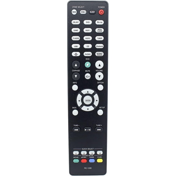Denon Compatible Audio Controller RC-1228 for AV Receiver AVR-X3300W AVR-X3400H AVR-X3600H AVR-S640H