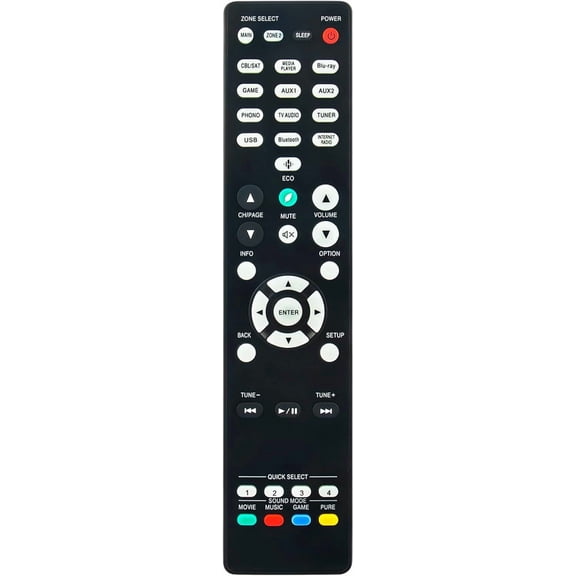 Denon Compatible Audio Controller RC-1244 for AV Receiver AVR-X1700H AVRS760H AVR-S760H AVR-X1700HDAB