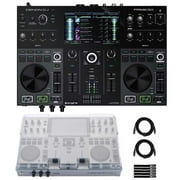 Denon DJ PRIME GO+ Portable Battery-Powered Standalone DJ Controller with Cover Package