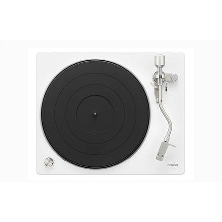 Denon - Semi-Automatic Analog Turntable - White