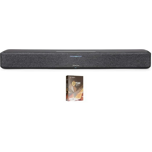 Denon Home SB-550 Black Built-In HEOS Wireless Bluetooth Sound Bar with a 3 Year Amber Protection Plan (2021)