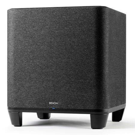 Denon - Home Wireless Subwoofer with Built-in HEOS - Black