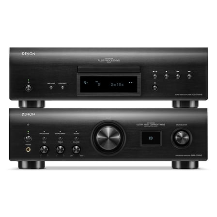 Denon PMA-1700NE 140W Integrated Amp & DCD-1700NE CD/SACD Player (Black)
