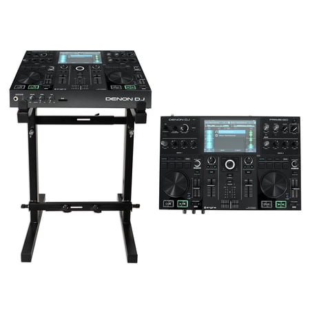 Denon PRIME GO 2-Deck Rechargeable Smart DJ Controller w/ 7" Touchscreen+Stand