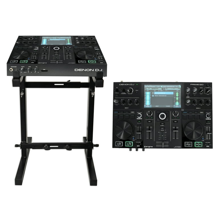  Denon DJ PRIME GO - Set de DJ portátil / consola inteligente de  DJ con 2 plataformas, transmisión WIFI, pantalla táctil HD de 7 pulgadas y  batería recargable : Instrumentos Musicales