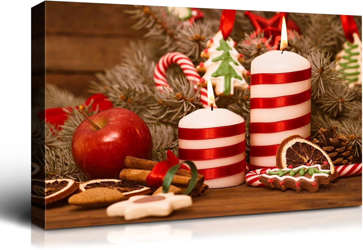 Denozer Large Christmas Wall Art - Santa Wall Art, Christmas Canvas ...