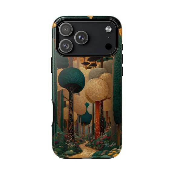 Dense Abstract Woodland Forest Trees with iPhone 17 to 11 Pro Max