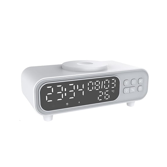 Dense Alarm Clock With Constructed In Temperature Transducer Date Function And Smooth Home Deck Fashion