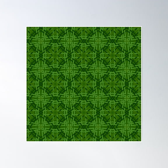 Dense Forest - Islamic Geometric Pattern Poster Wall Art, Modern Wall Decor, 8x12 UNFRAMED