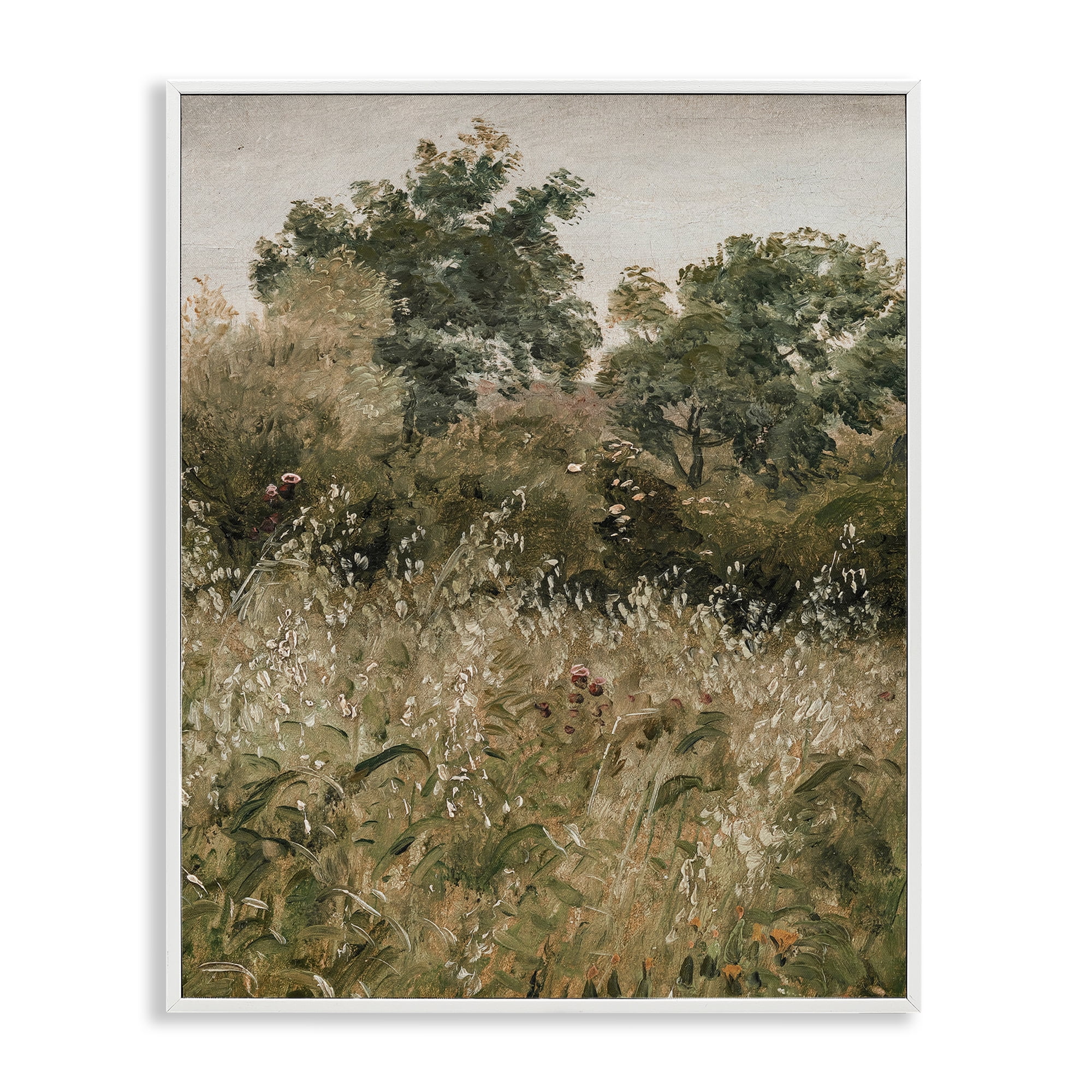 Dense Forest Thicket White Framed Giclee Art, design by Lettered and Lined