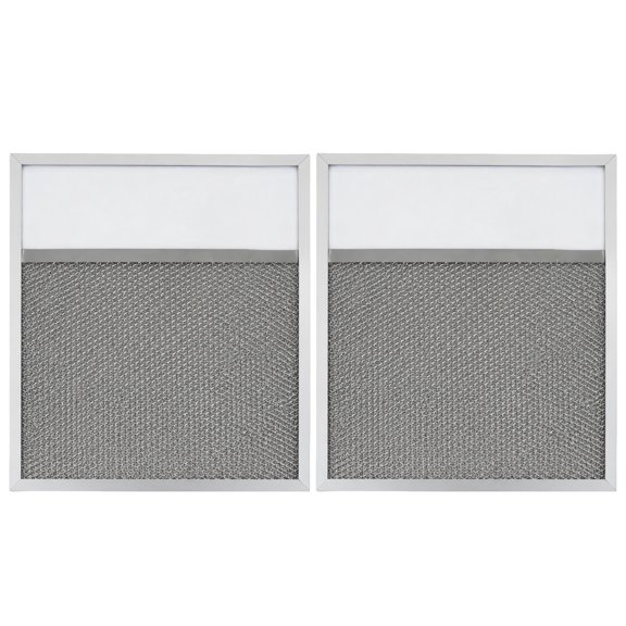 Dense Layered Range Hood Filters, 2-Pack Metal Replacements for WB02X7358, WB2X77358 and RLF1701 to Help Cooking Grease During Kitchen Use
