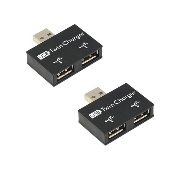 Dense USB 2.0 Male to Double Female Unifier Tiny Charging Data Transfer Center for PC Devices