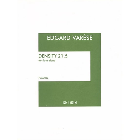 Density 21.5: For Solo Flute, (Paperback)