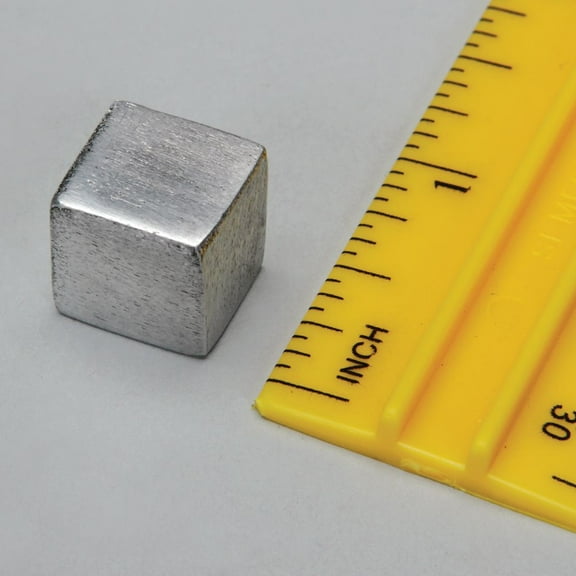 Density Cube, Aluminum, 1/2", For Study Of Density, Mass, And Buoyancy