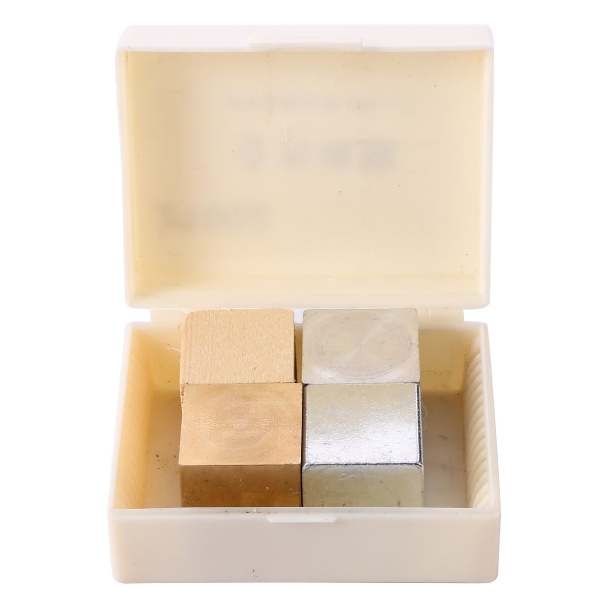 Density Cubes Set 4pcs Metal Block Copper Cube Iron Cube Aluminum Block