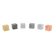 Density Cubes Set - Includes 6 Metals - Brass, Lead, Iron, Copper, Aluminum, Zinc - 0.8" 20mm Sides - For use with Density, Specific Gravity Activities - Eisco Labs