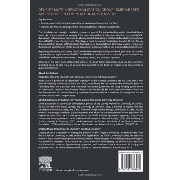 Pre-Owned Density Matrix Renormalization Group (Dmrg)-Based Approaches in Computational Chemistry, (Paperback)