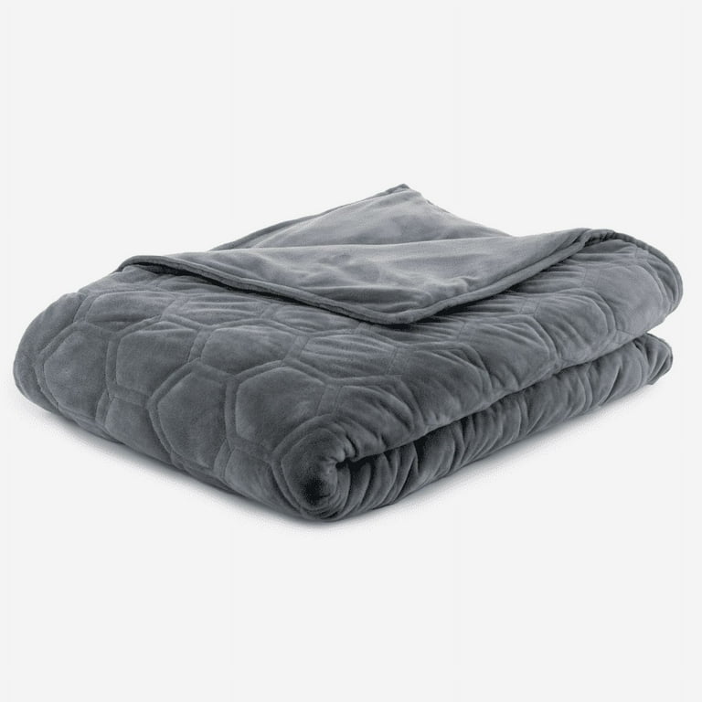 DensityComfort 48x72 Minky Dot Duvet Cover Grey and Blue for Weighted Blanket Machine Washable Walmart