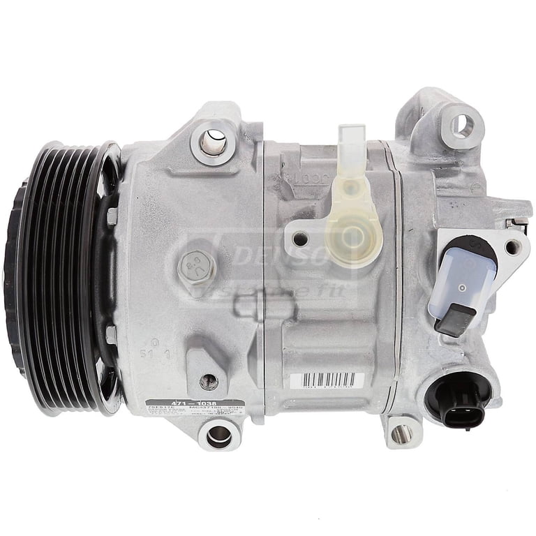 Denso 471-1038 New AC Compressor with Clutch, 1 Pack Fits select
