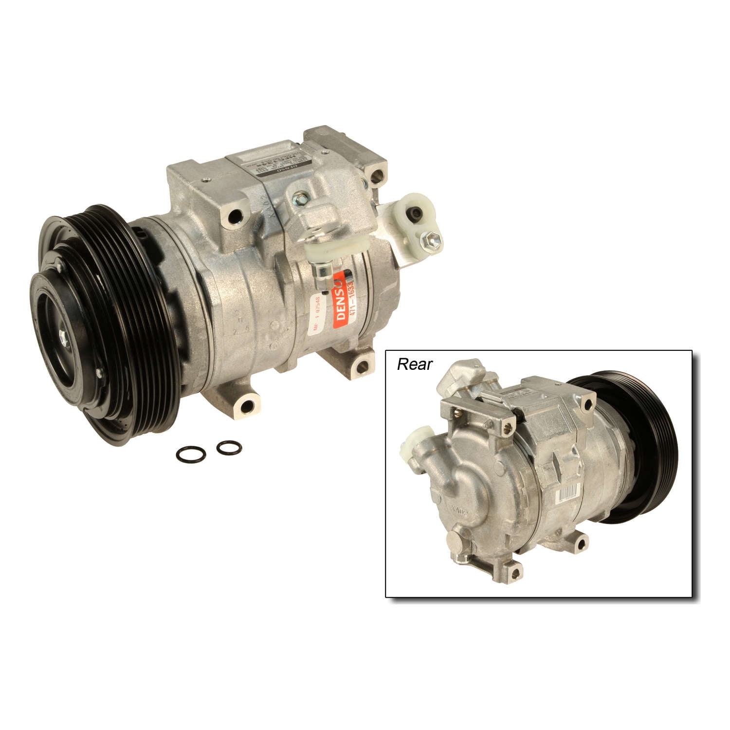 Denso 471-1633 New A/C Compressor with Clutch Fits select: 2009