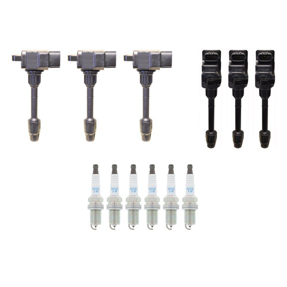Denso 6 Ignition Coil 6 NGK Iridium Spark Plugs Kit For I30 Maxima V6 VQ30DE