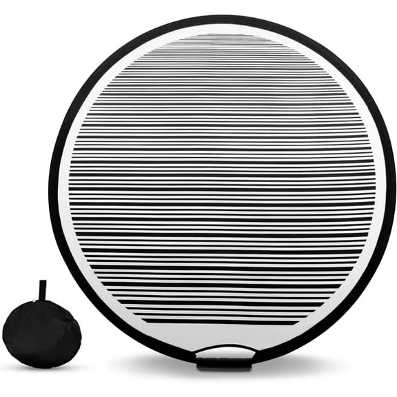 Dent Foldable Lined Dent Reflector Board Cloth Portable Flexible Reflector Led Line Board Scratch for Dent Remover Automotive PDR Dent Fix Tools Dent Panel Striped Light Board80cm