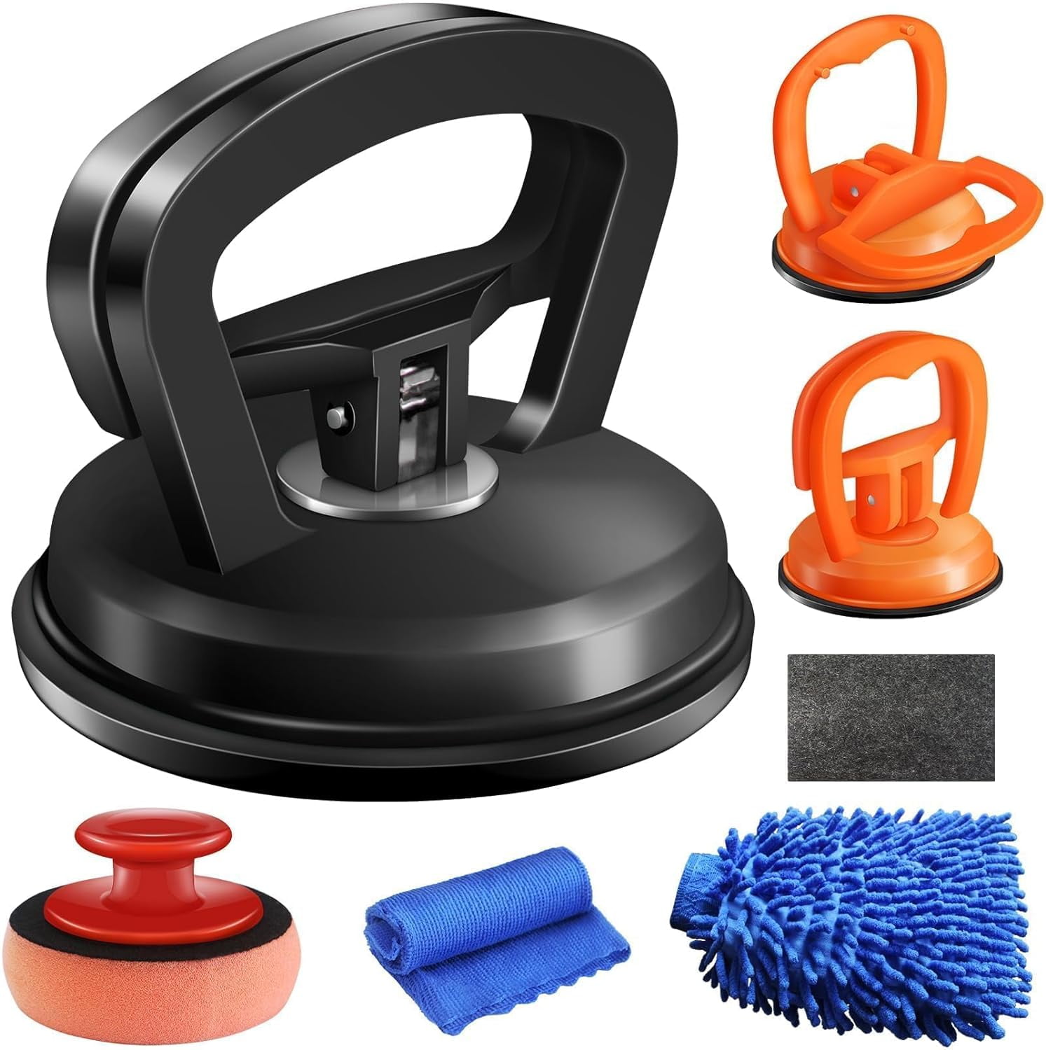 Dent Puller, 3 Pack Car Dent Puller Kit Handle Lifter, Powerful Car Dent Remover, Suction Cup Dent Puller and Paintless Dent Repair Kit for Cars Body, Glass, Screen, Tiles Lifting, Objects Moving