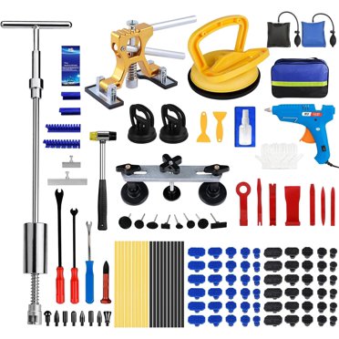 Bicos 13pcs Slide Hammer Dent Puller Set, Automotive Dent Remover With 10lbs Slide Hammer Universal Slide Hammer Auto Body Truck Repair Tool Kit With Carrying Case