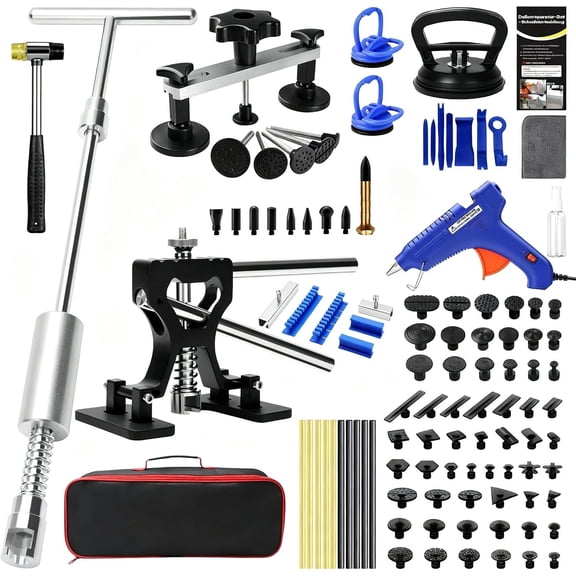 Dent Puller Kit for for Auto Dent Repair Door Dings and Creases | Adjustable PDR Tools,Paintless Repair Dent Kit,DIY Repair,Door Dings,Easy to Use for Both Beginners and Professionals