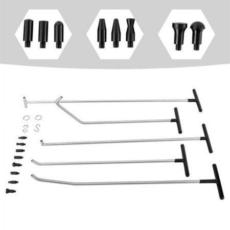 Dent Repair Tool Push Rod Hook,PDR Rod Kits Paintless Dent Repair Removal Tools