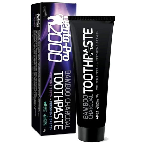 DentaPro Activated Bamboo Charcoal Teeth-Whitening Toothpaste With Mint Flavor