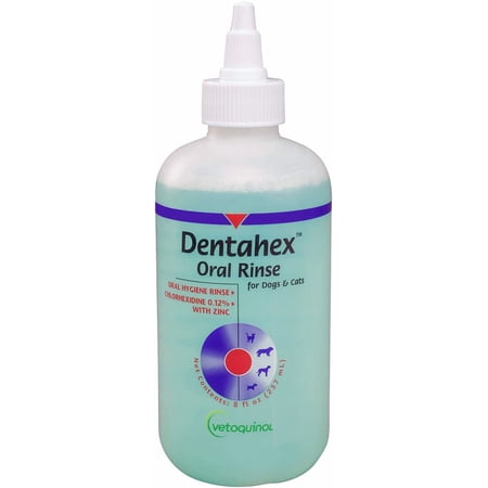 Dentahex Oral Rinse for Dogs and Cats by Vetoquinol - 8 Ounce