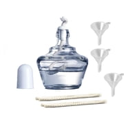 Alcohol Lamp Glass Alcohol Burner Lamp Lab or school chemistry lab Equipment Heating Come with 5 Replacement Wicks and 3 Funnel 150ml