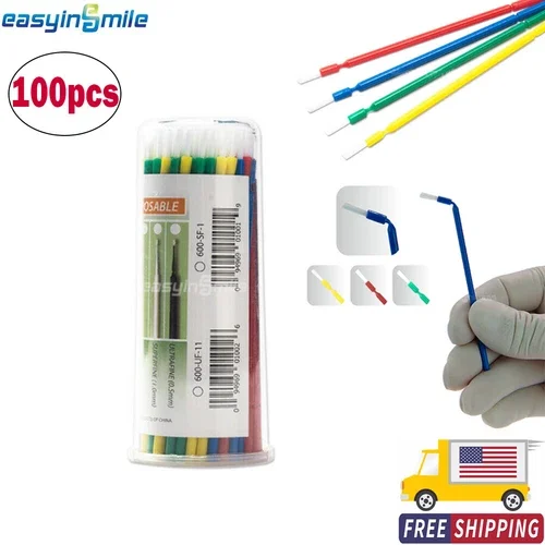 Dental Applicator Disposable Microbrush Bendable Eyelash Extension Micro Brushes