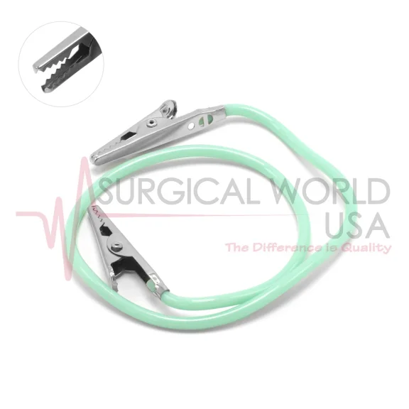 Dental Bib Silicone Bibs Clip Holder Green Napkin Crocodile Clips Denitist