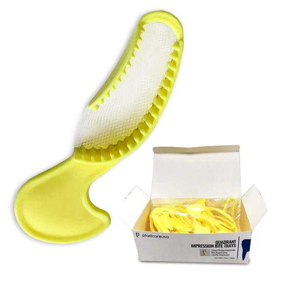 Dental Bite Registration Impression Trays Quadrant (35/Box)