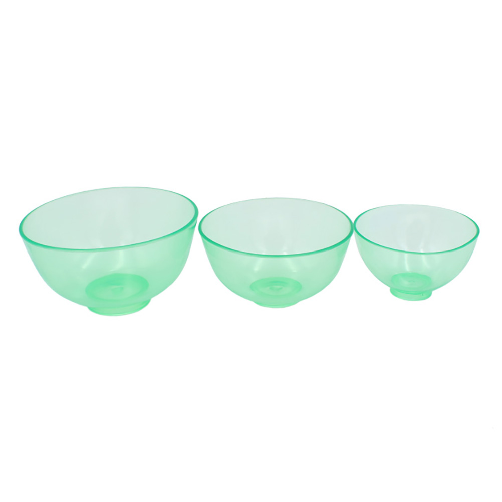 Dental Bowl 5pcs Dental Rubber Mixing Bowl with Plates Transparent