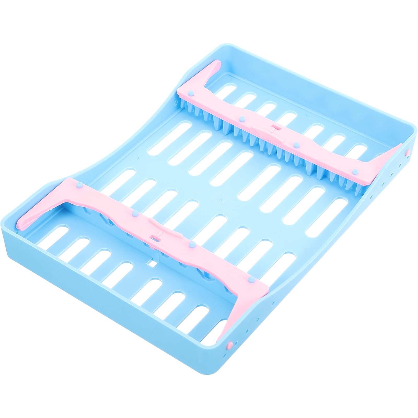 Dental Burs Container Portable Dental Devices Rack Breathable Dental Device Sterilization Box