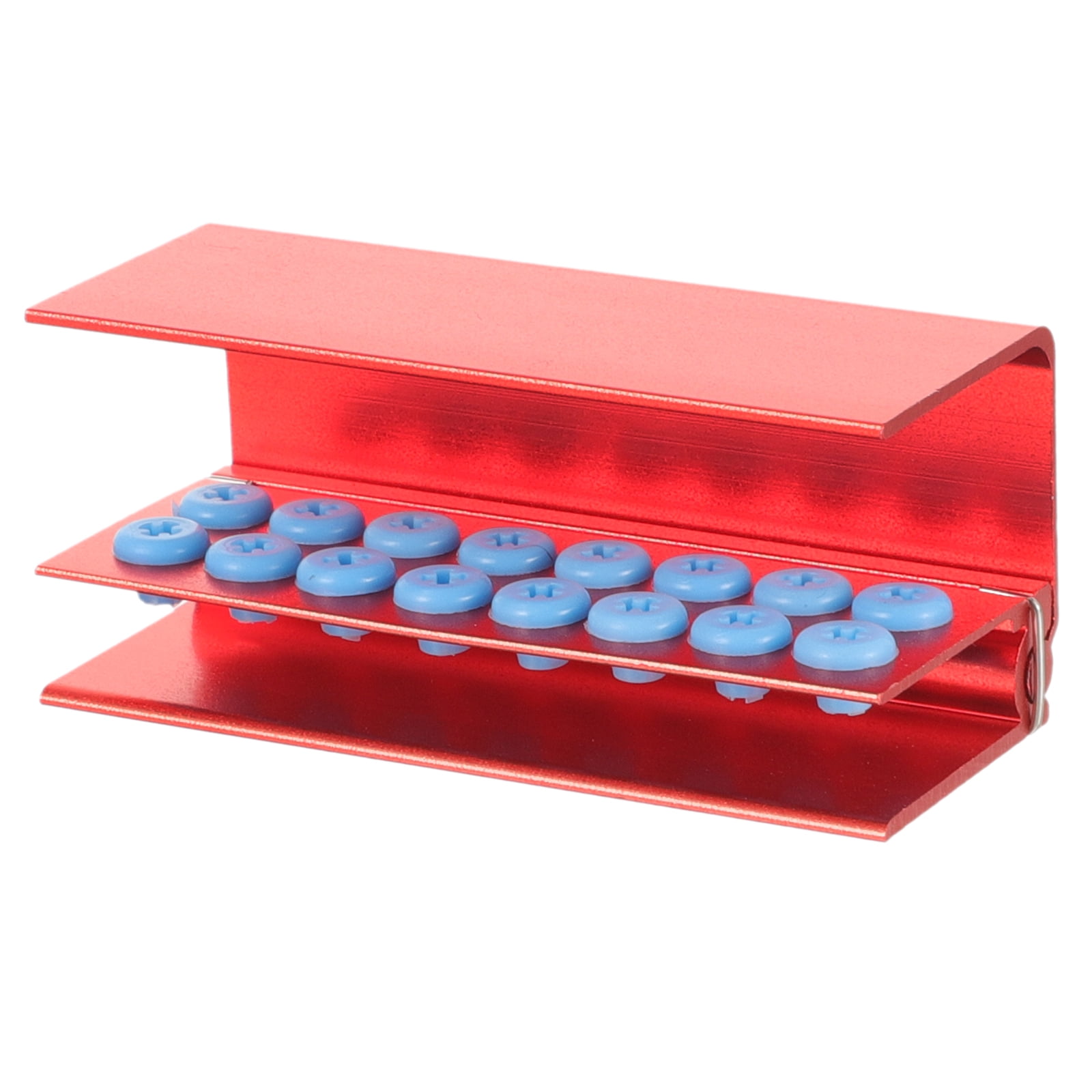 Dental Burs Holder Dental Burs Storage Container Metal Dental Burs Case Multiholes Burs Holder