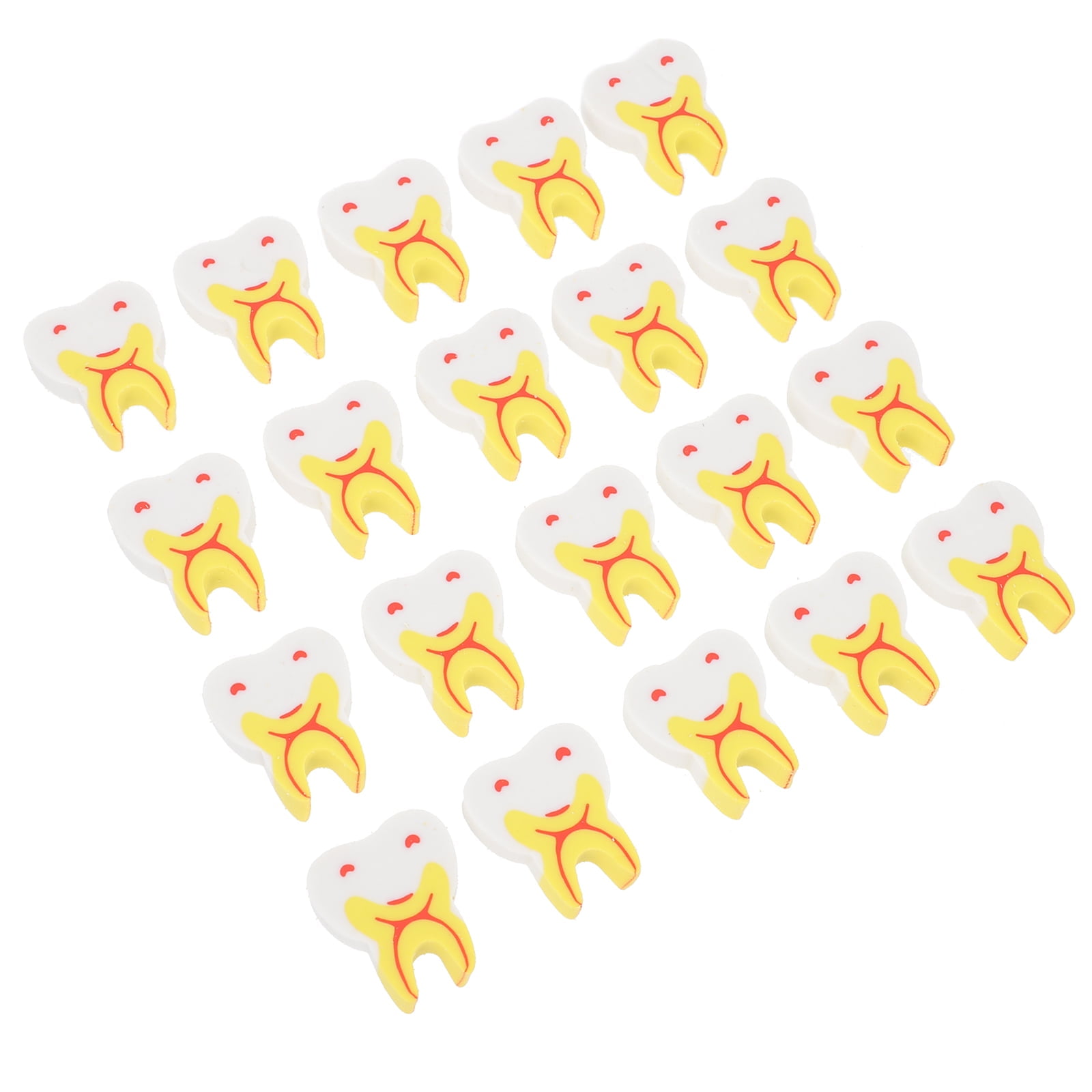 Dental Clinic Gift Tooth Eraser Teeth Erasers for Kids Miniature Pencil Cute Office Student 50