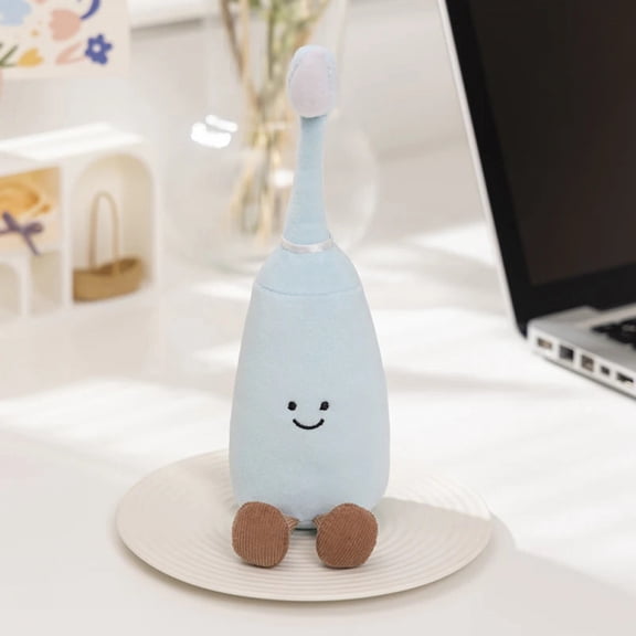 Dental Cute Plush Toy Model Soft Tooth Shape Hanging Toothpaste Toothbrush Demo For Kids Brushing Learning Models Dentist Gifts