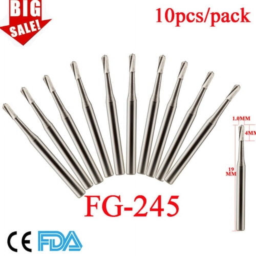 ㊙️ H Dental FG 245 Friction Grip Burs Pear Shaped High Speed Tungsten
