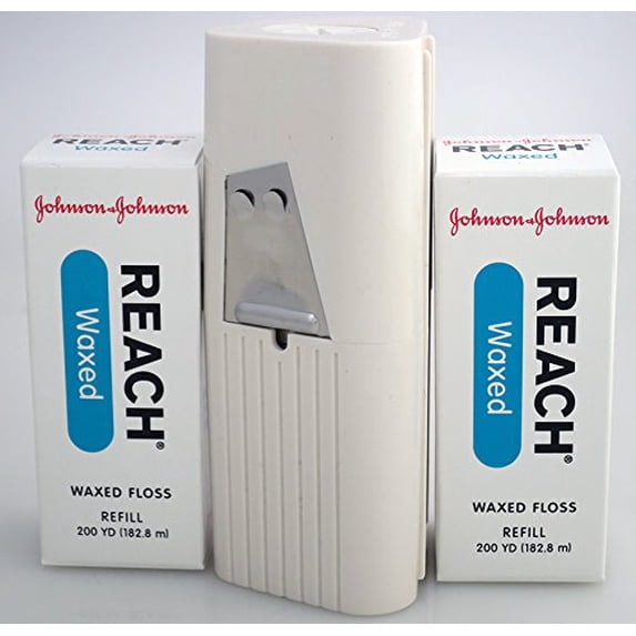 Dental Floss 200 Yd. Refill with Floss Dispenser (2 Refills + 1 Dispenser)