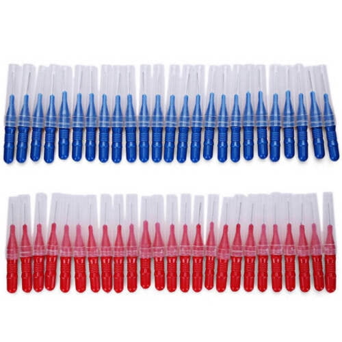 Dental Floss Brushes Interdental Teeth Clean Sticks Tooth Toothpick 50/100Pcs
