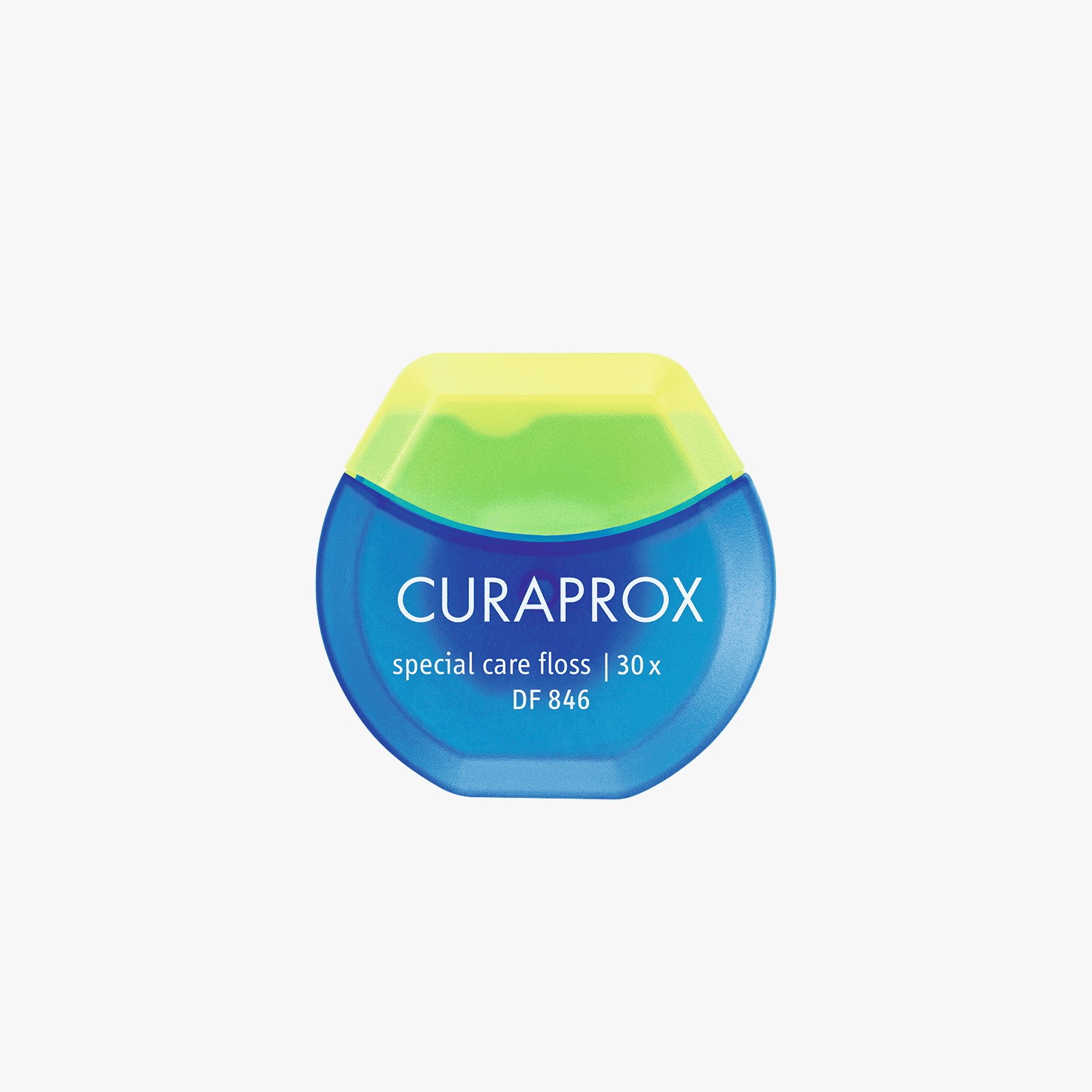 Curaprox DF 846 Implant-Saver Floss, 30-Count Microfibre Strands for Gentle Implant and Bridge Cleaning