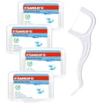 thumbnail image 1 of Dental Floss Picks, 200 pack unscented dental floss cleaner, dental floss picks come with 4 travel portable boxes, helps combat tooth decay and maintain dental hygiene, suitable for home use, 1 of 4